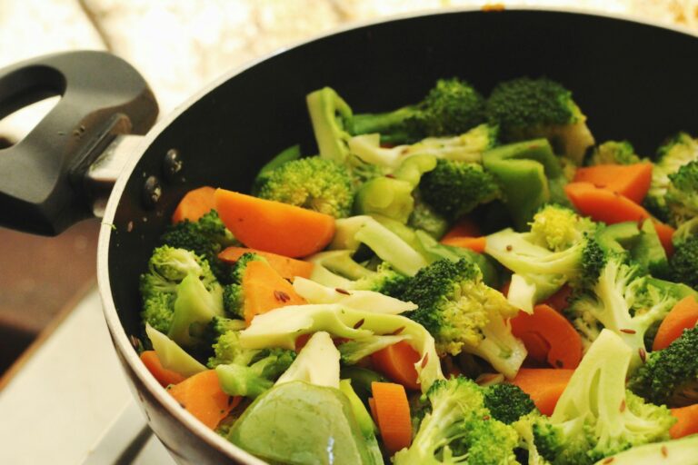 Low salt home cooked meal vegetables