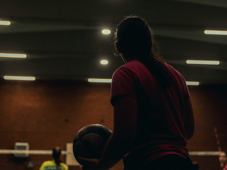 Basketball dribbling cones indoor gym