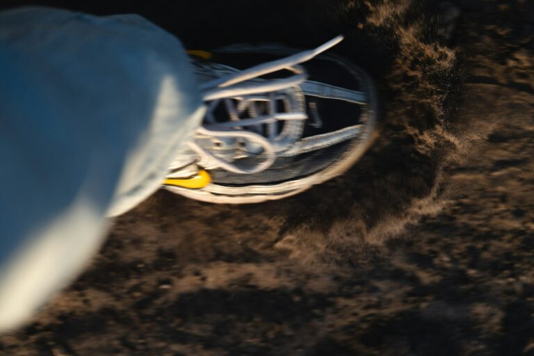 Running shoes dirt trail close