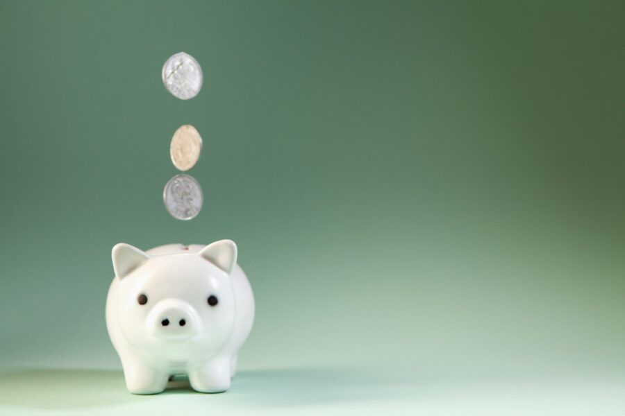 Parent child piggy bank couch