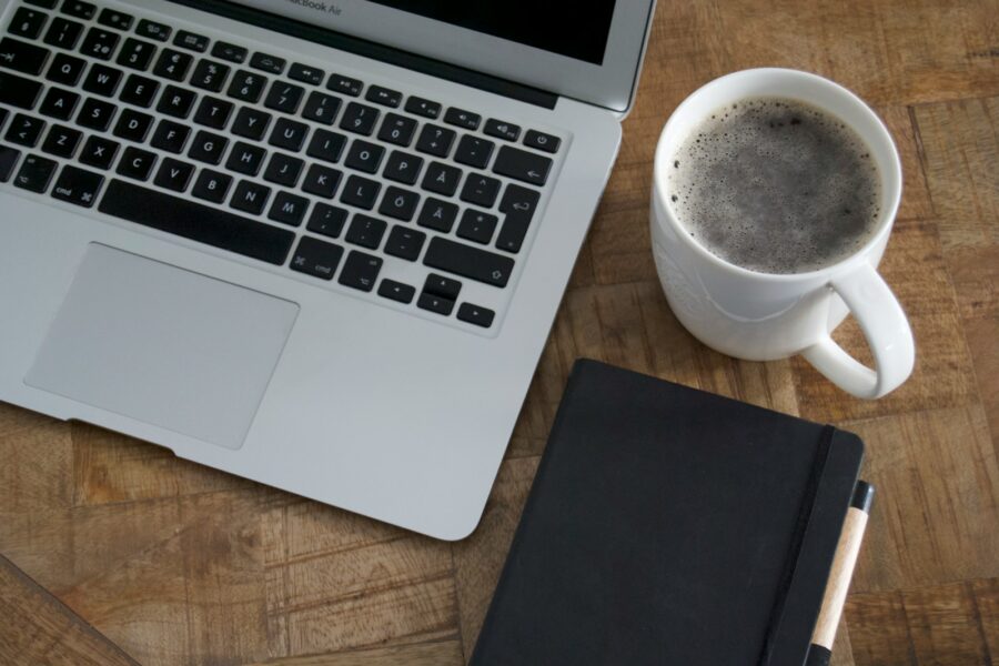Notebook coffee table budget planning