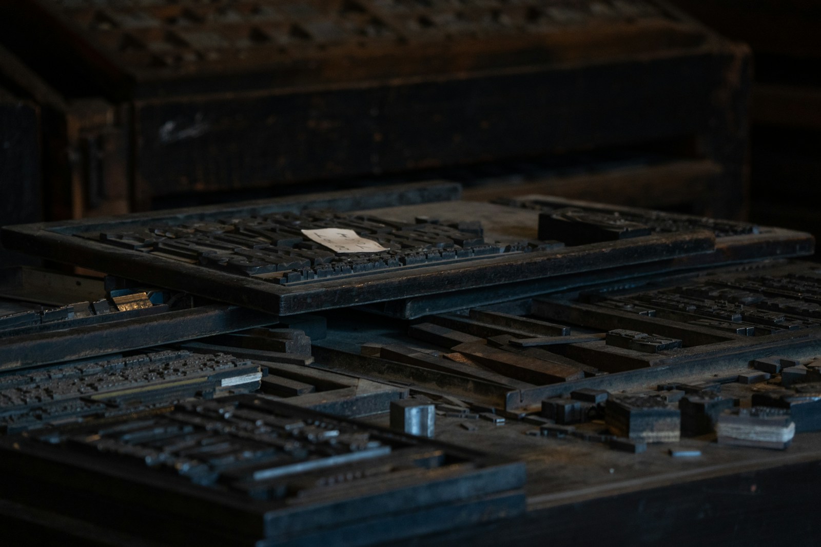 letterpress type drawer metal sorts