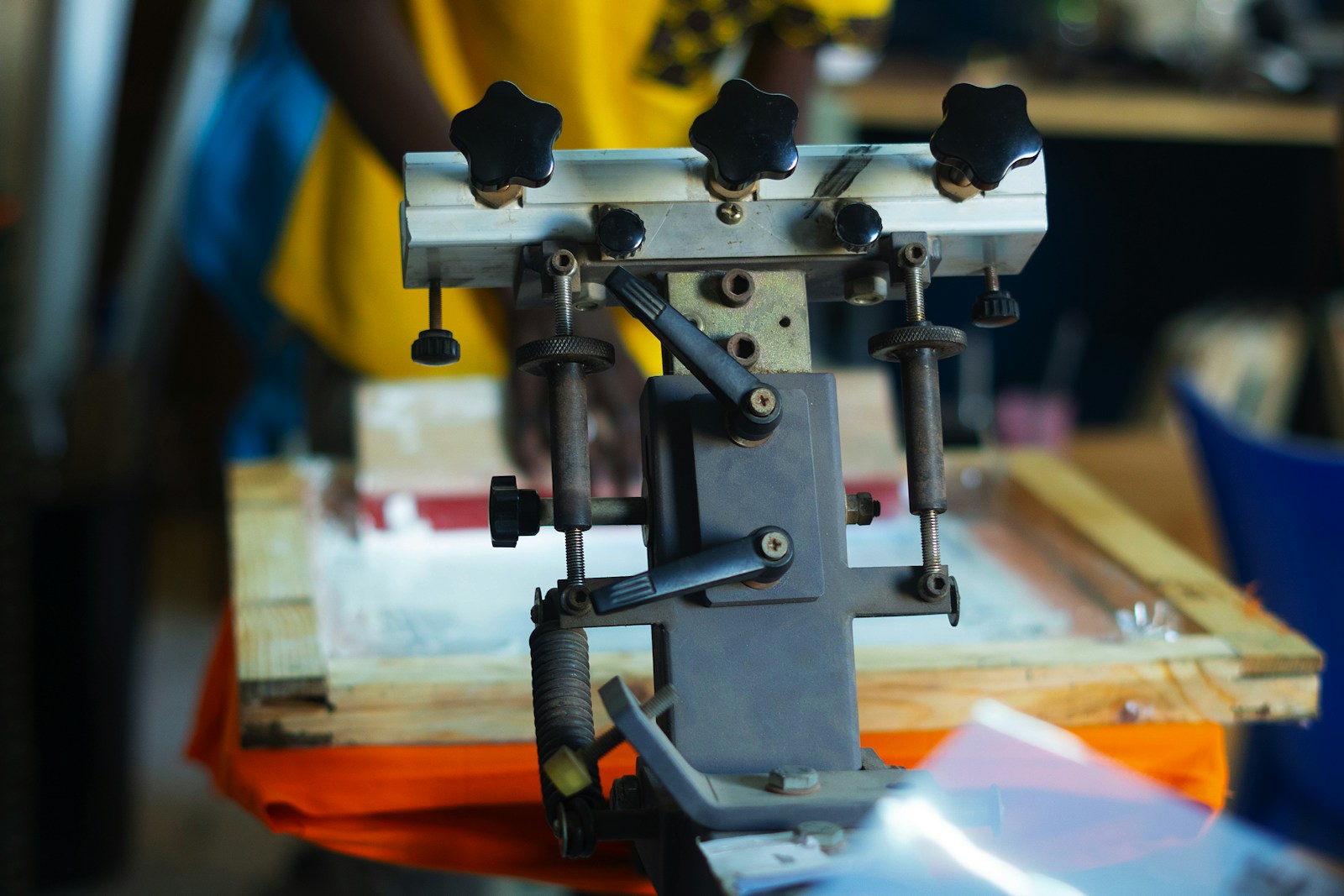 screen printing squeegee ink table