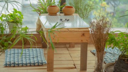 Creating a simple nature corner at home that invites children to slow down