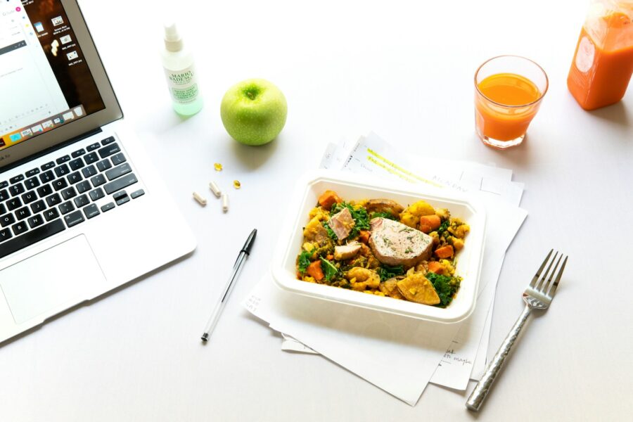 Vegetarian office lunch