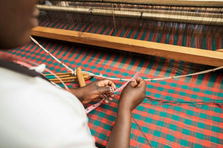 Handloom weaver traditional