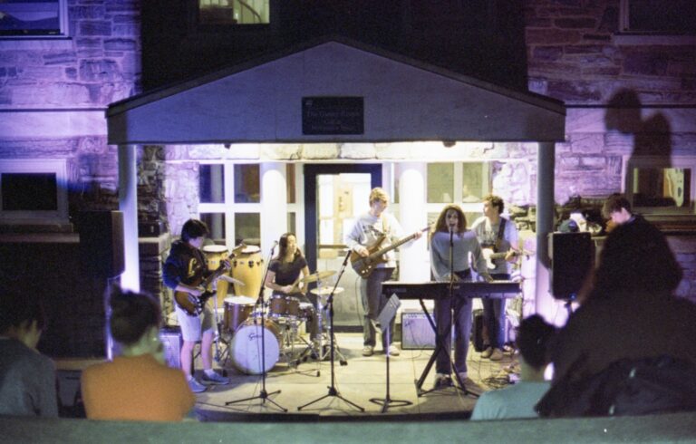 Neighborhood choir performance