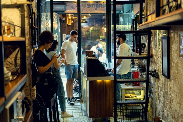 Cozy city cafe