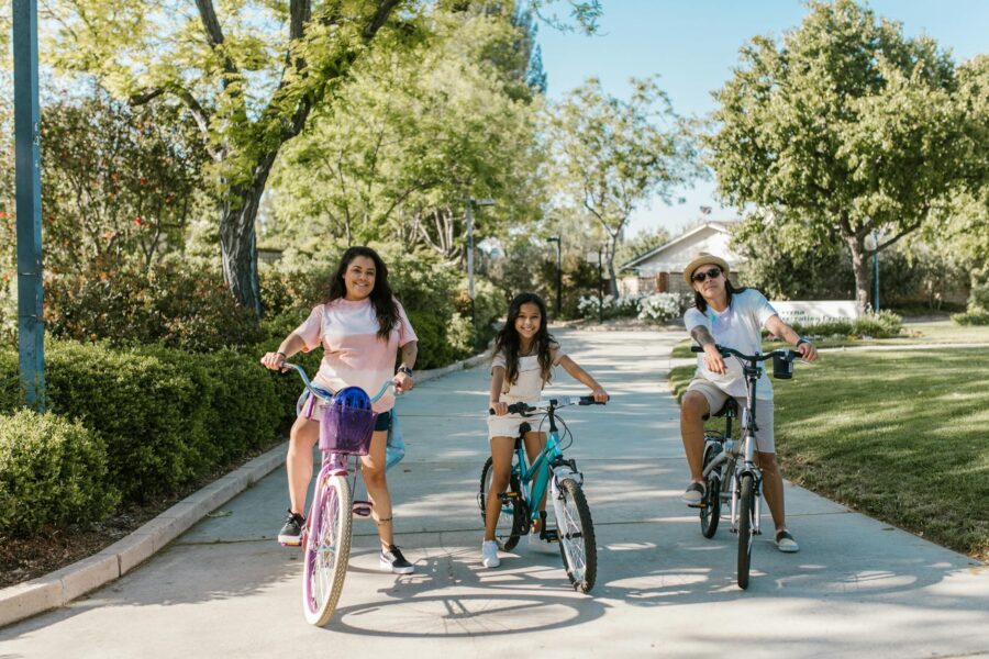 Family cycling path