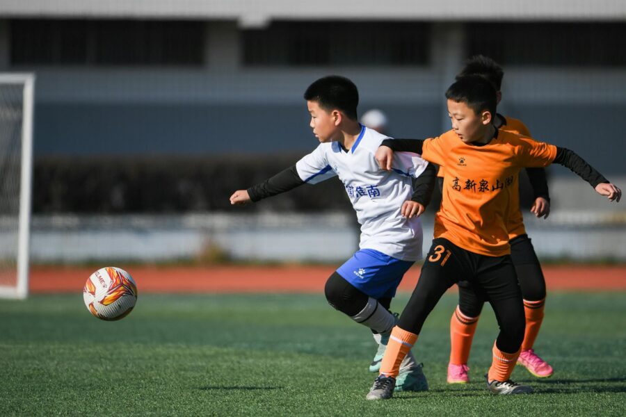 Children football match