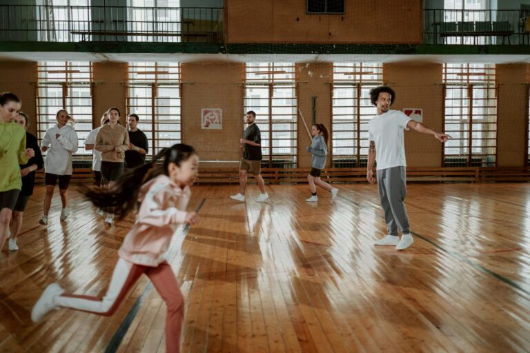 Kids basketball training