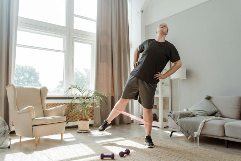 Resistance band workout