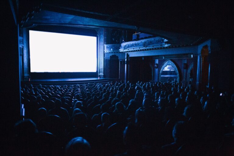 Cinema audience watching