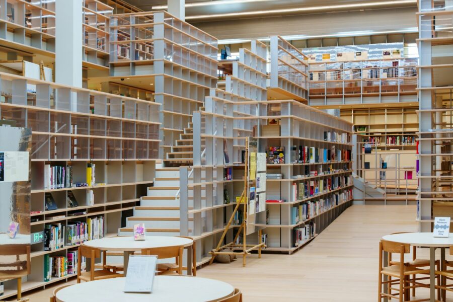 Neighborhood library interior