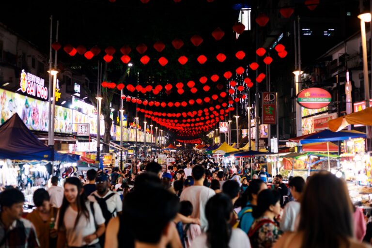Night market street