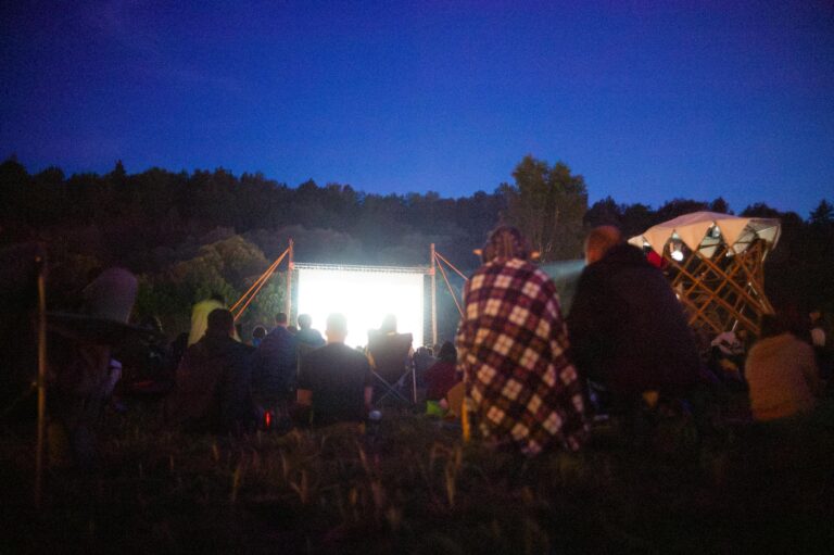 Outdoor cinema night