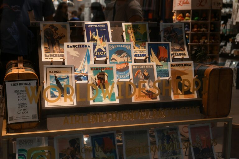 Postcard stand souvenir