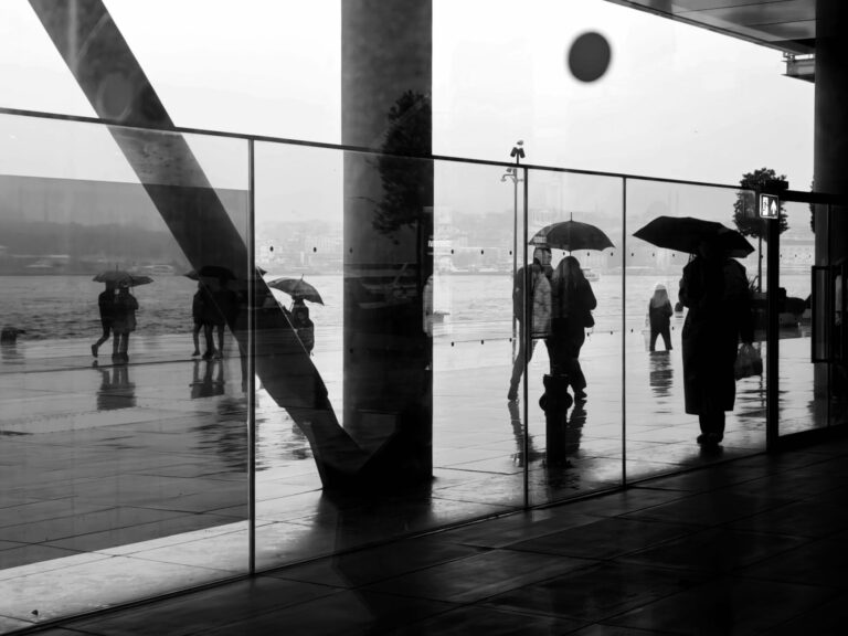 Rainy city street