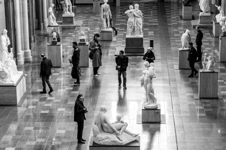 Indoor art gallery