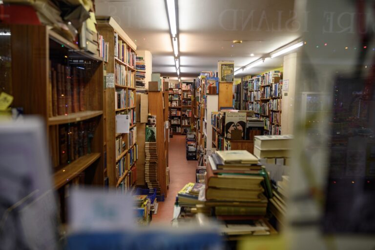 Secondhand bookshop interior