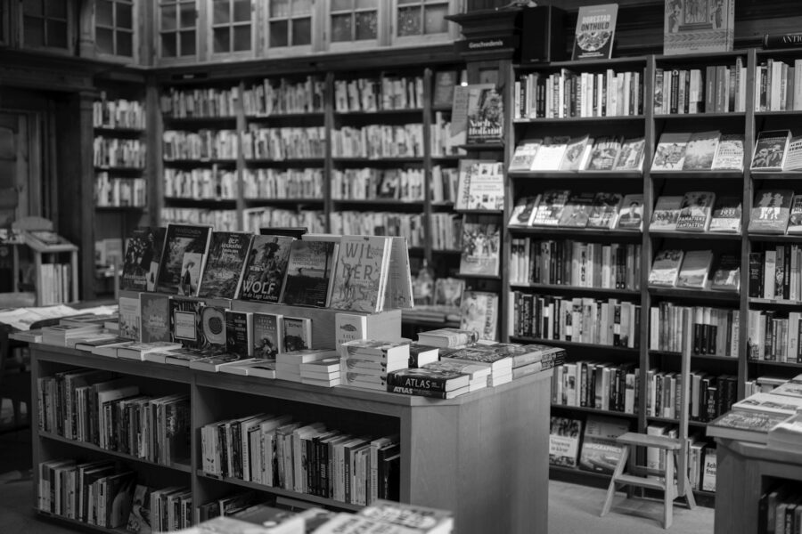 Secondhand bookshop interior