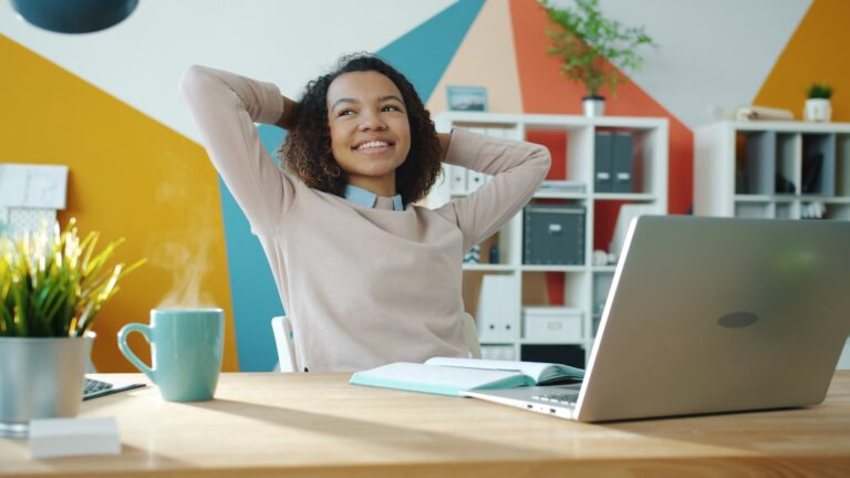 Office worker desk