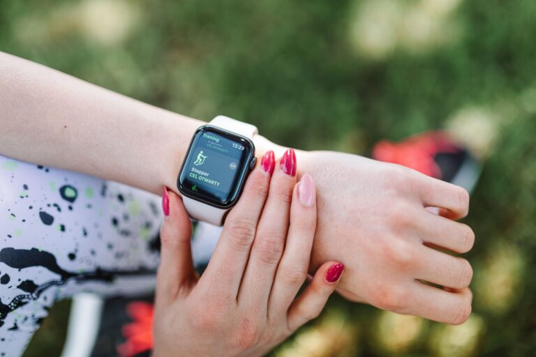 Runner smartwatch close