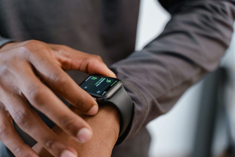 Runner smartwatch close