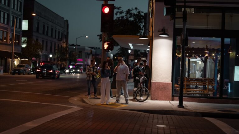 Blitz chess game urban street corner people watching