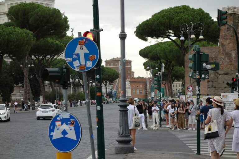 Busy tourist street
