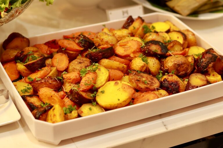 Roasted potato wedges