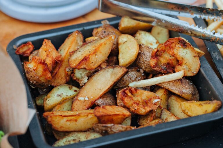 Roasted potato wedges