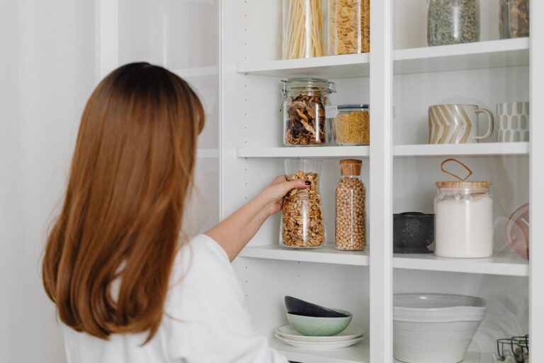 Organized kitchen pantry