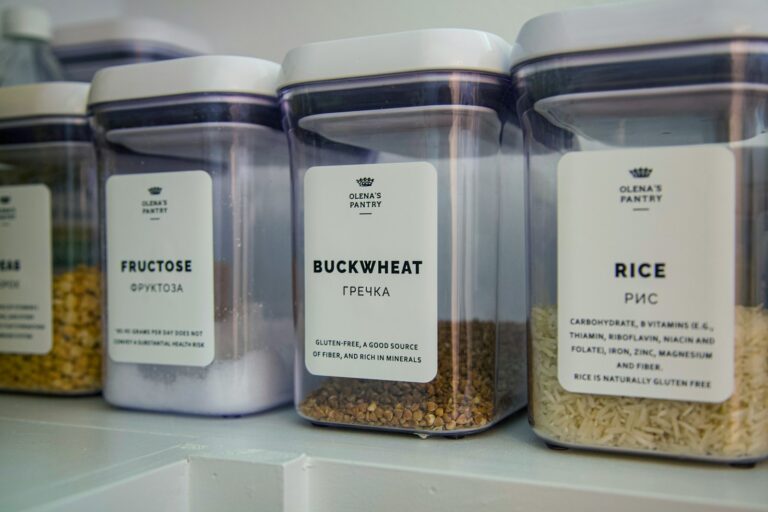 Organized kitchen pantry