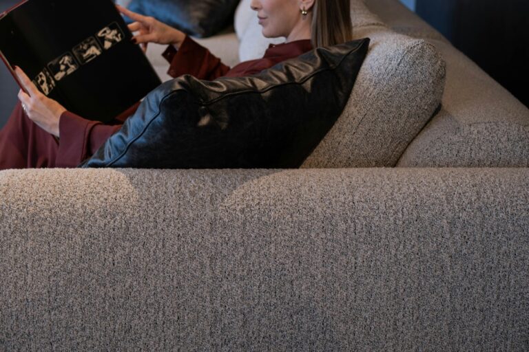 Woman reading book