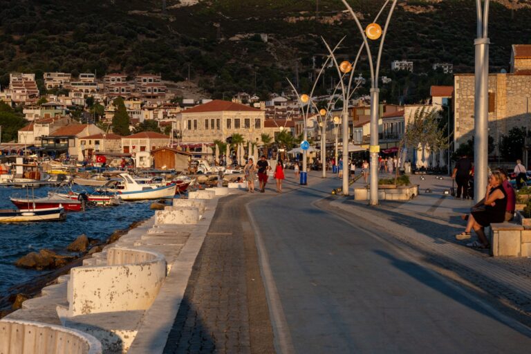 Quiet coastal town