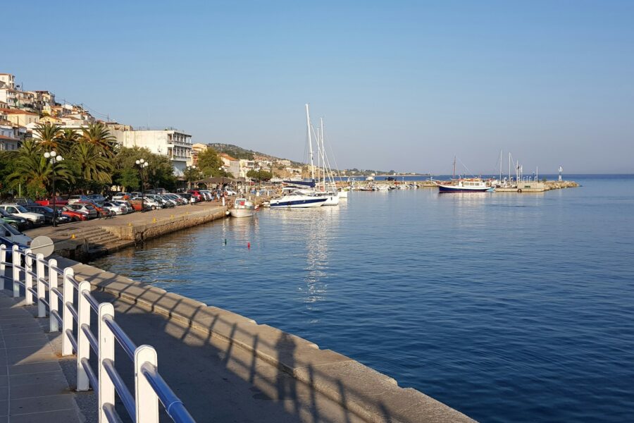 Quiet coastal town