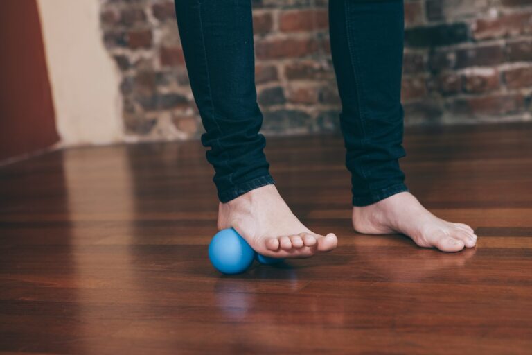 Person using foam