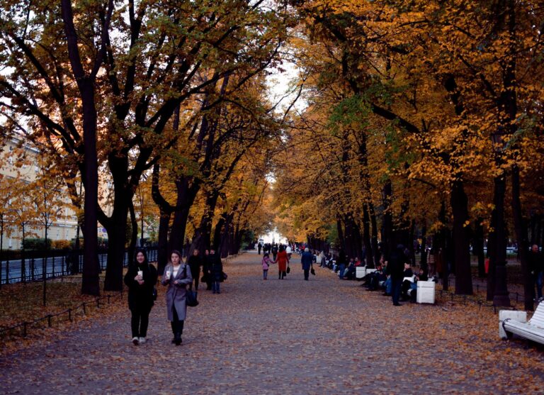 City park walking