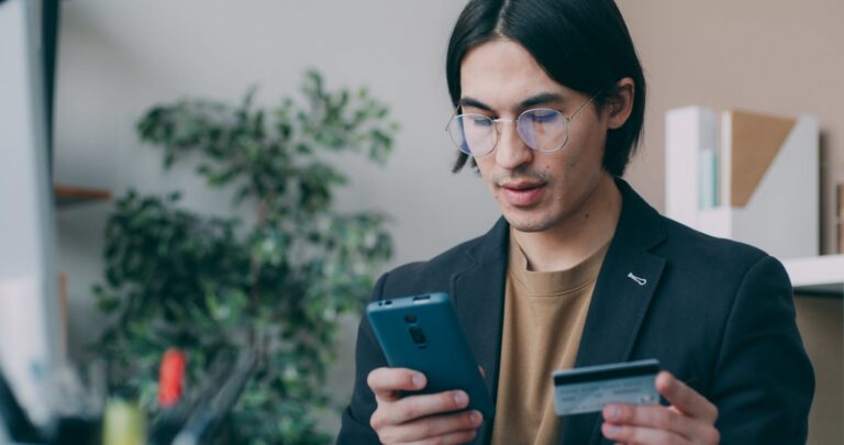 Person sending money