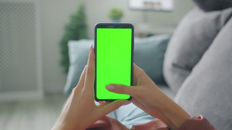 Person using smartphone