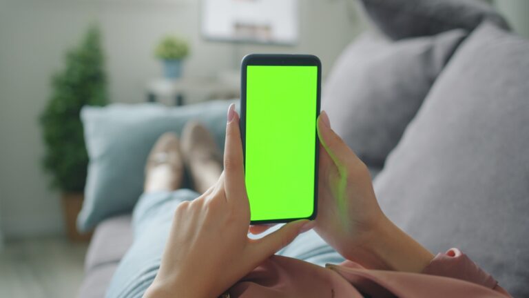 Person using smartphone