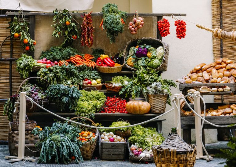 Farmers market stall