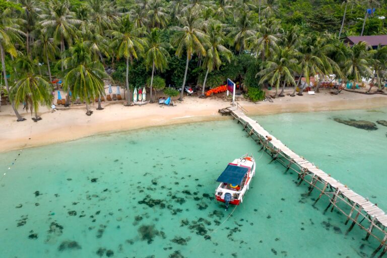 Tropical island wooden