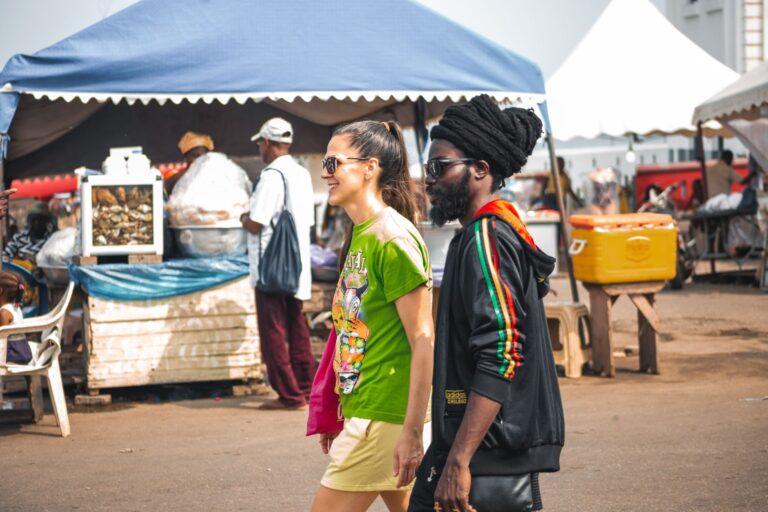 Street market locals