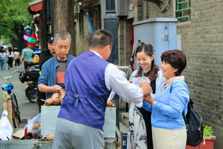 Street market locals