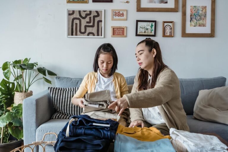 Parent child folding