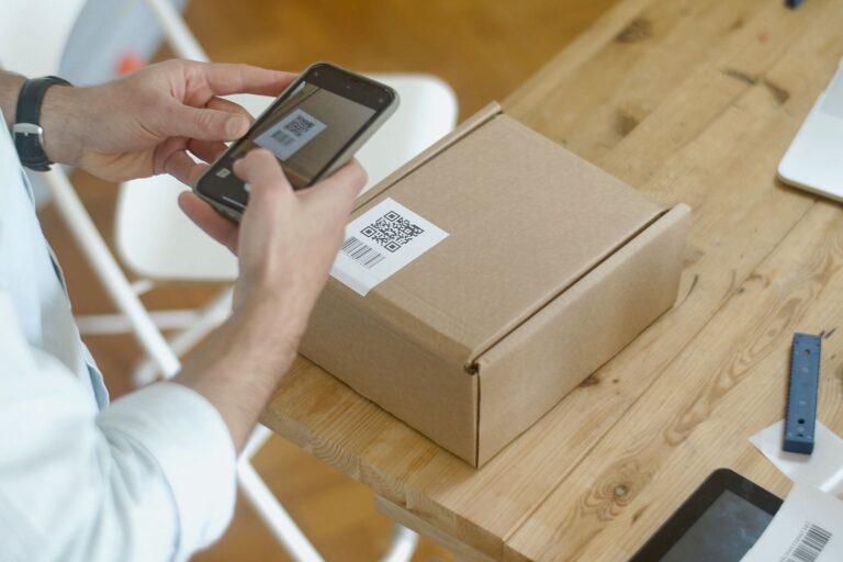 Smartphone scanning code