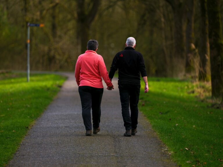 Older adult walking