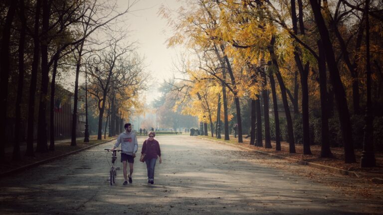 Older adult walking
